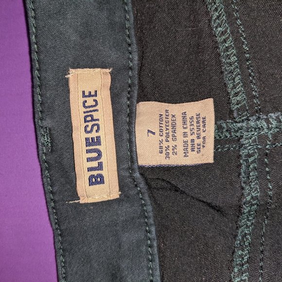 Blue Spice dark green pants - Picture 5 of 6